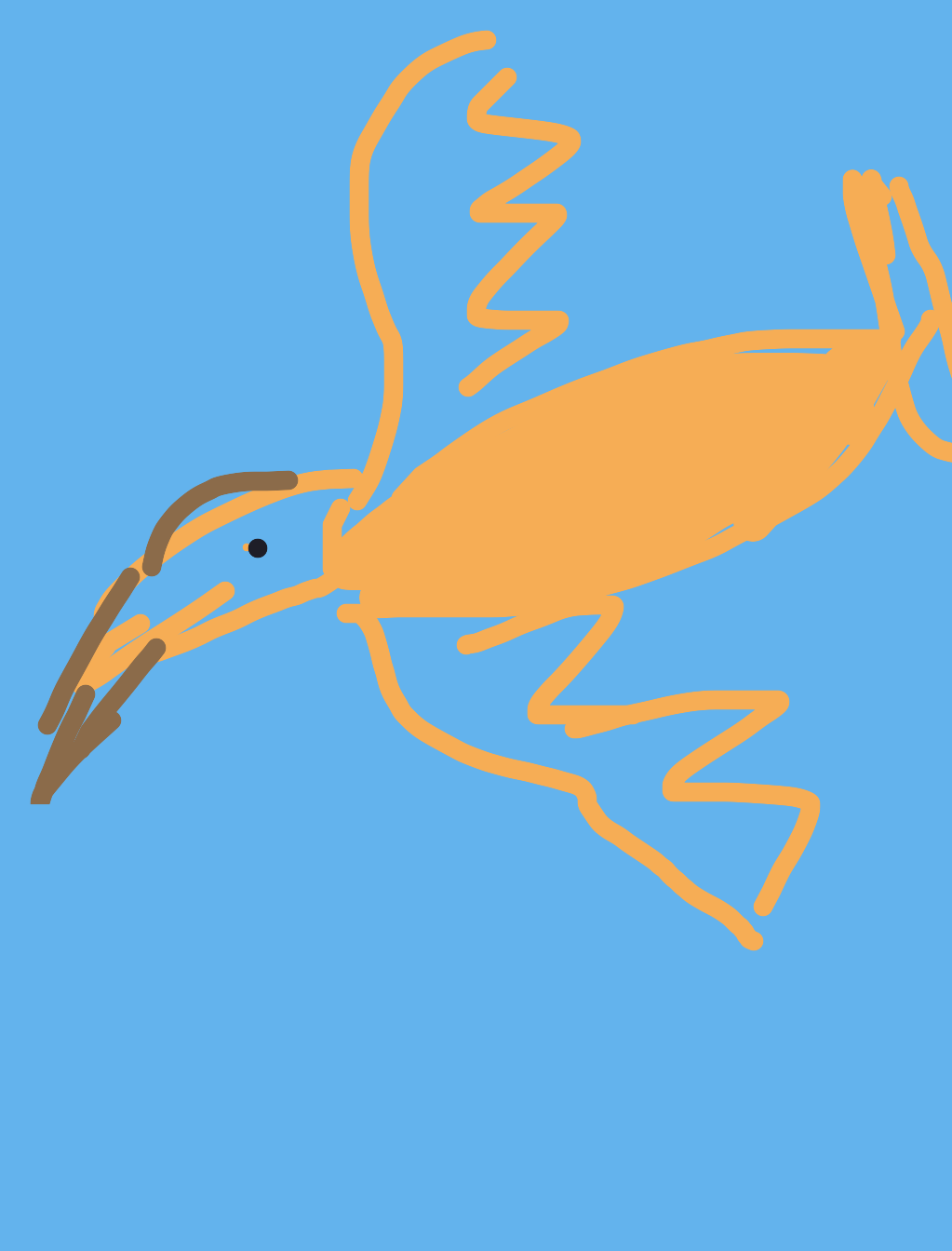 Aigle mon animal totem — a one-shot sketch by GambelsQuail on The Midnight Gallery daily drawing app.