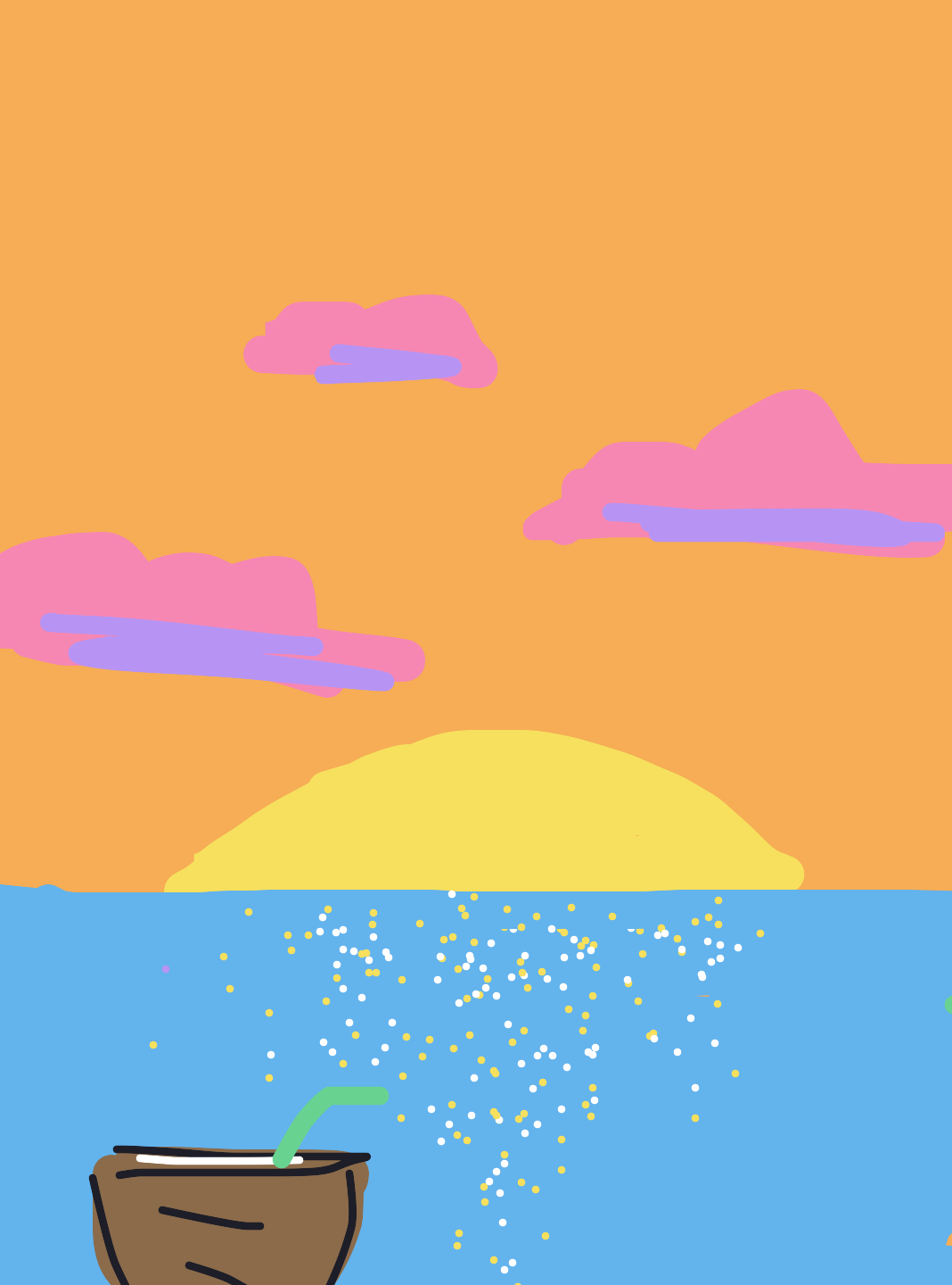 My Dream vacation — a one-shot sketch by FleshfootedShearwater on The Midnight Gallery daily drawing app.