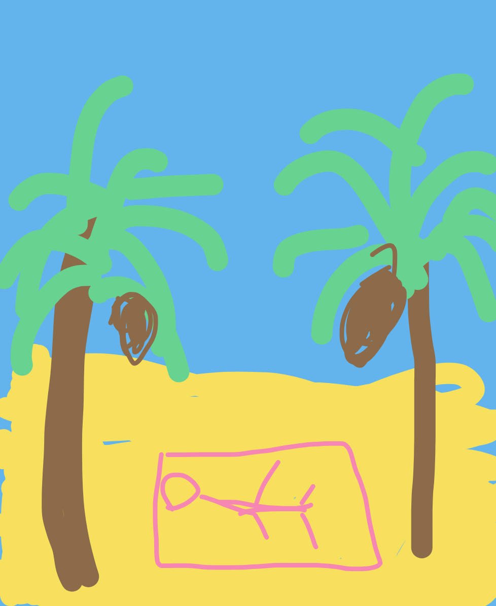 My Vacances de rêve — a one-shot sketch by ChineseWhiteDolphin on The Midnight Gallery daily drawing app.