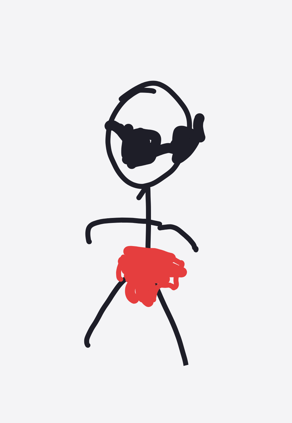 My Outfit du jour — a one-shot sketch by Bicycloraptor on The Midnight Gallery daily drawing app.
