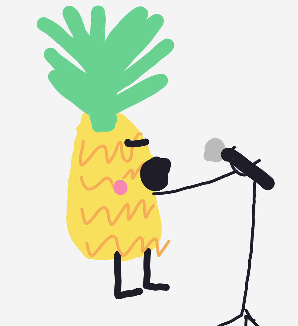 My Fruit faisant une action — a one-shot sketch by PygmyKillerWhale on The Midnight Gallery daily drawing app.
