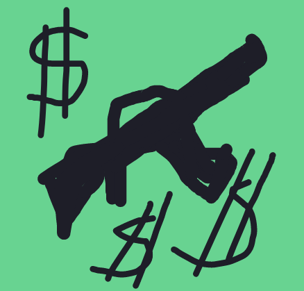 My Ma situation financière actuelle — a one-shot sketch by IndigoSnake on The Midnight Gallery daily drawing app.