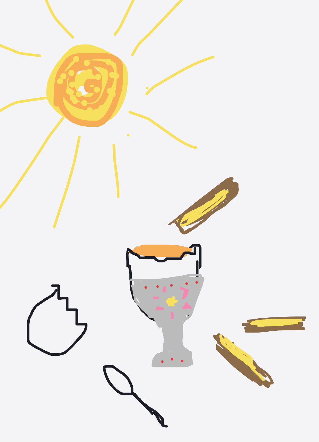 My Œuf — a one-shot sketch by Justyle on The Midnight Gallery daily drawing app.