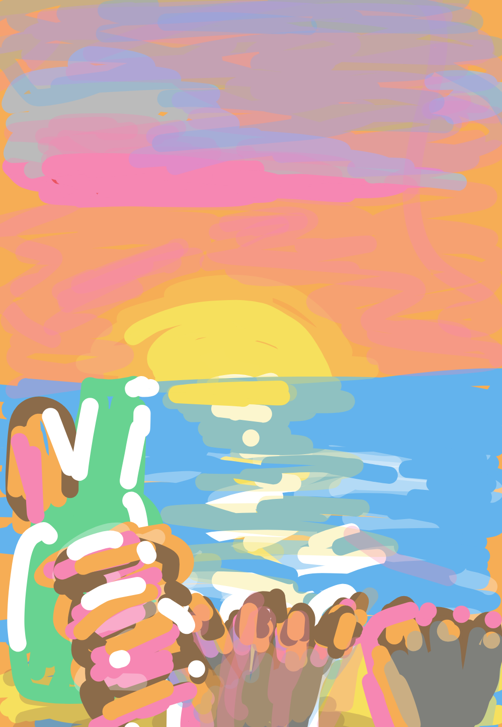 My Samedi soir parfait — a one-shot sketch by Bicycloraptor on The Midnight Gallery daily drawing app.