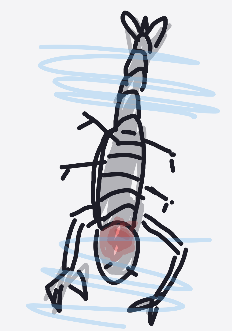 My Signe astrologique — a one-shot sketch by YacareCaiman on The Midnight Gallery daily drawing app.