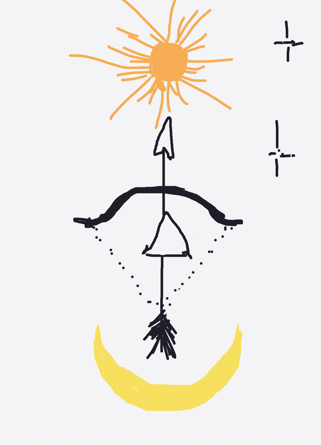 My Signe astrologique — a one-shot sketch by Justyle on The Midnight Gallery daily drawing app.