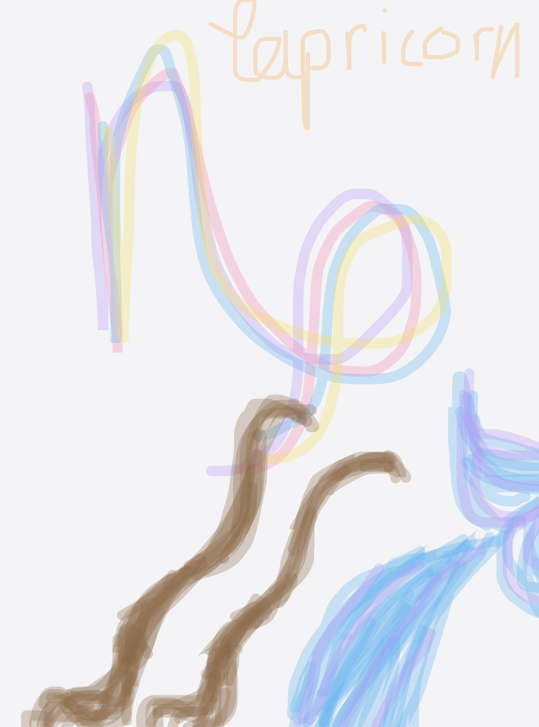 My Signe astrologique — a one-shot sketch by xanesan on The Midnight Gallery daily drawing app.