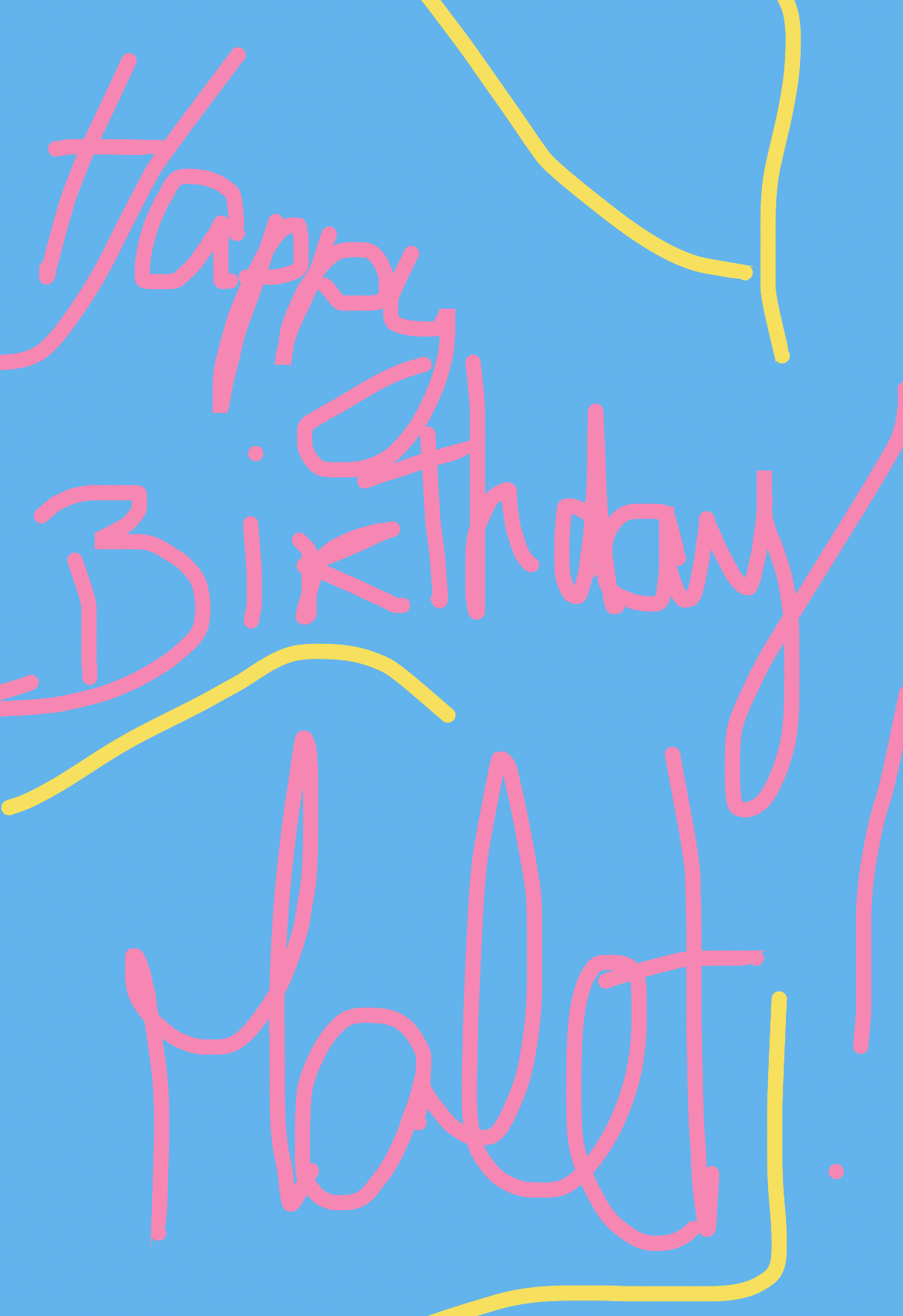 My Souhaite moi joyeux anniversaire — a one-shot sketch by Asari on The Midnight Gallery daily drawing app.