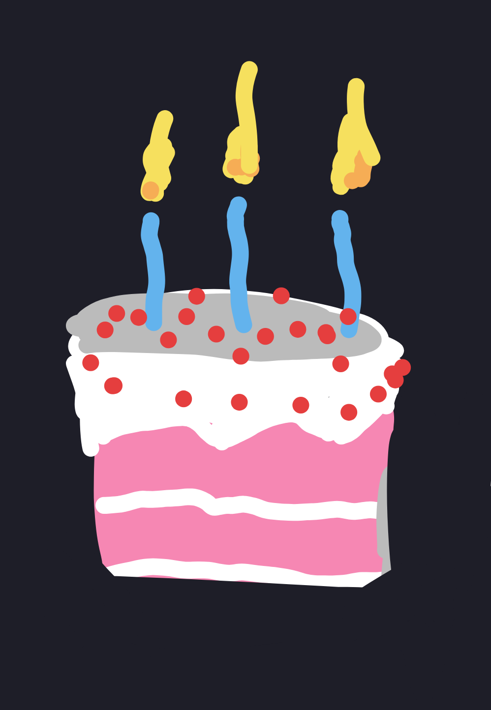 My Souhaite moi joyeux anniversaire — a one-shot sketch by Bicycloraptor on The Midnight Gallery daily drawing app.