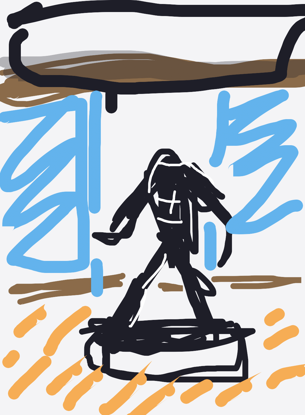 My Dessine un truc en 1m23 — a one-shot sketch by ThickbilledVireo8093 on The Midnight Gallery daily drawing app.