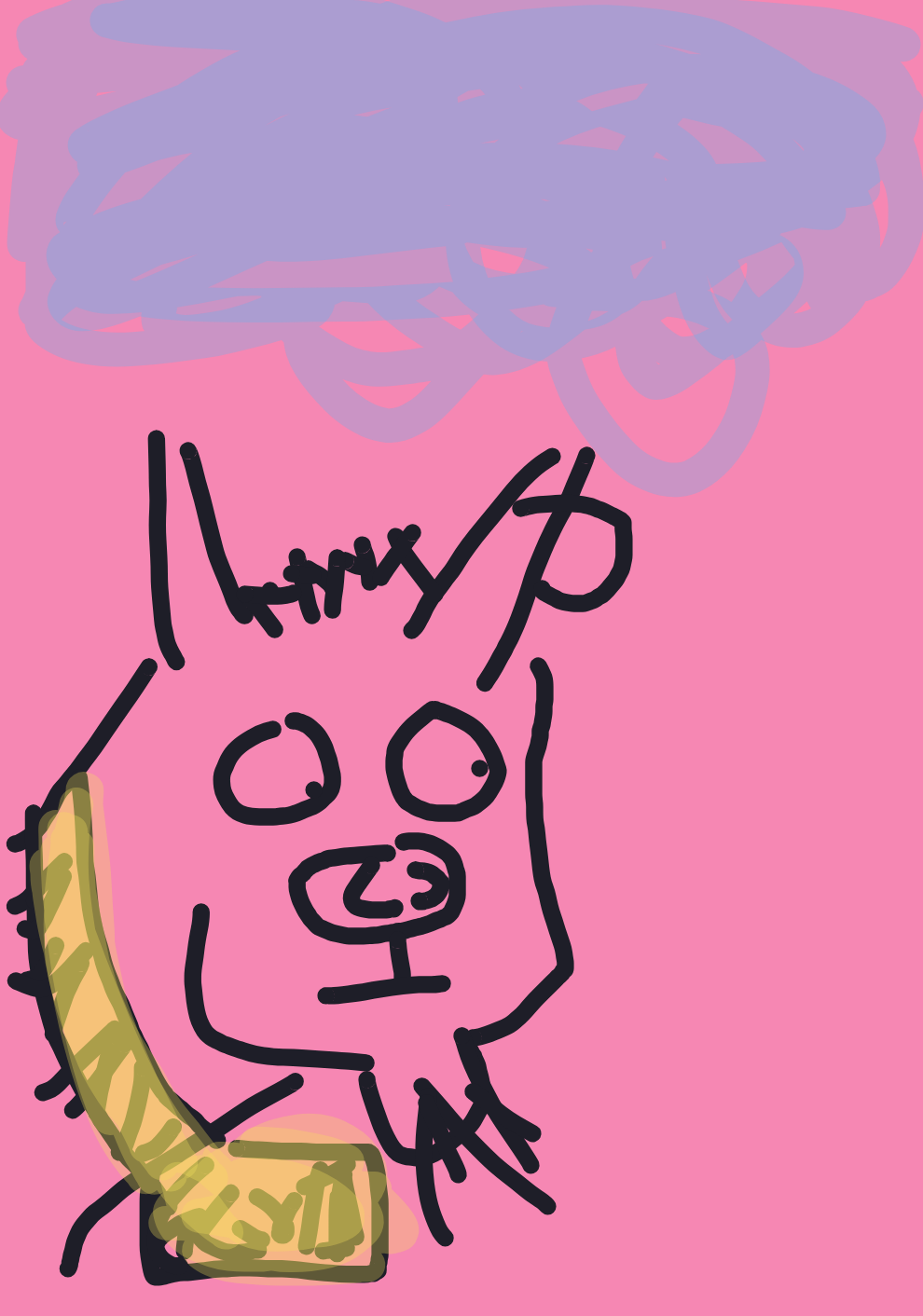 My Chèvre portant une chaîne GOAT — a one-shot sketch by YacareCaiman on The Midnight Gallery daily drawing app.
