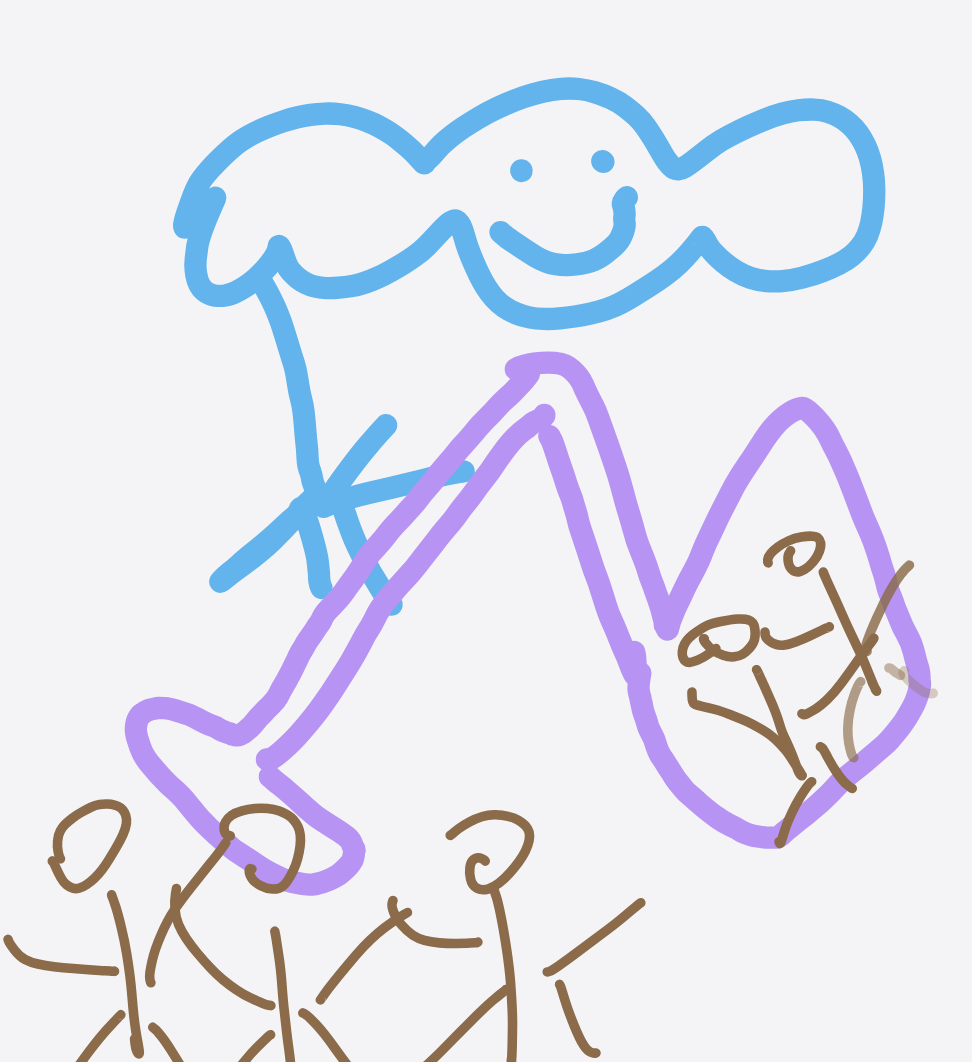 My Nuage qui passe l’aspirateur — a one-shot sketch by PygmyKillerWhale on The Midnight Gallery daily drawing app.