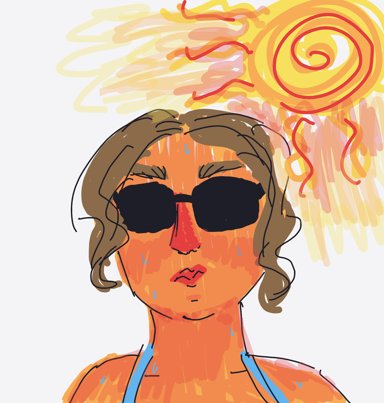 My Se dorer la pilule sous 35 degré — a one-shot sketch by Palomino on The Midnight Gallery daily drawing app.