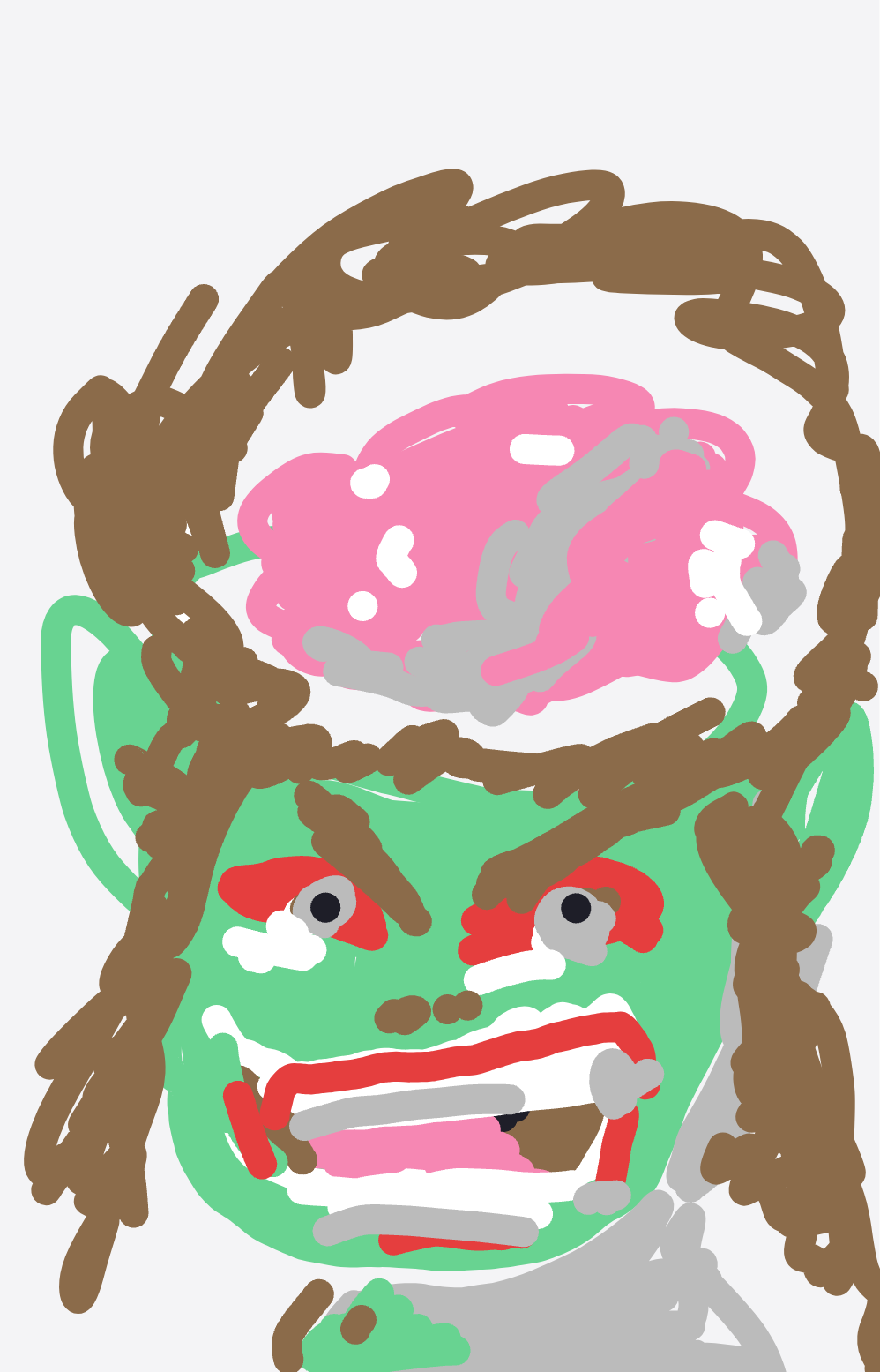 My Cerveau — a one-shot sketch by Bicycloraptor on The Midnight Gallery daily drawing app.