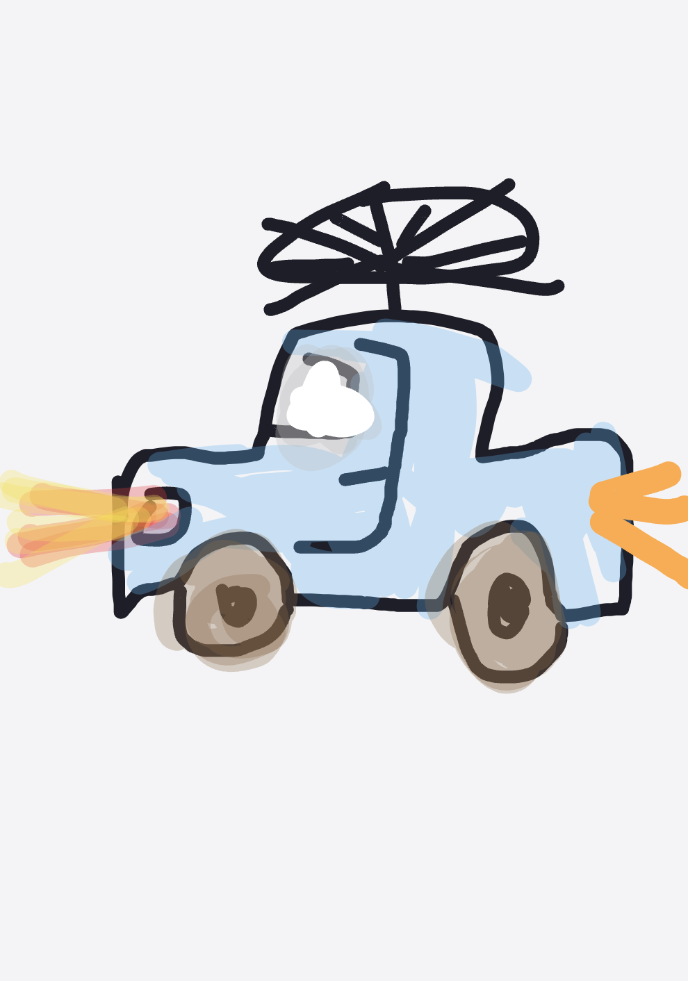 My Voiture — a one-shot sketch by YacareCaiman on The Midnight Gallery daily drawing app.