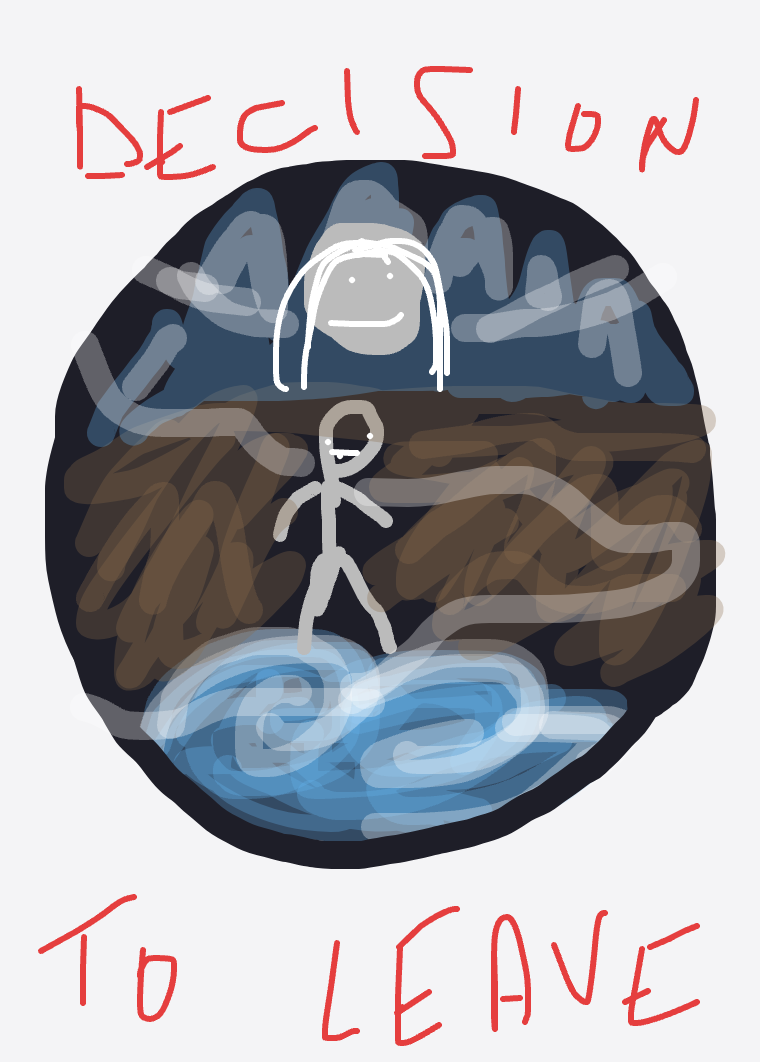 My Plage ou montagne — a one-shot sketch by monade on The Midnight Gallery daily drawing app.