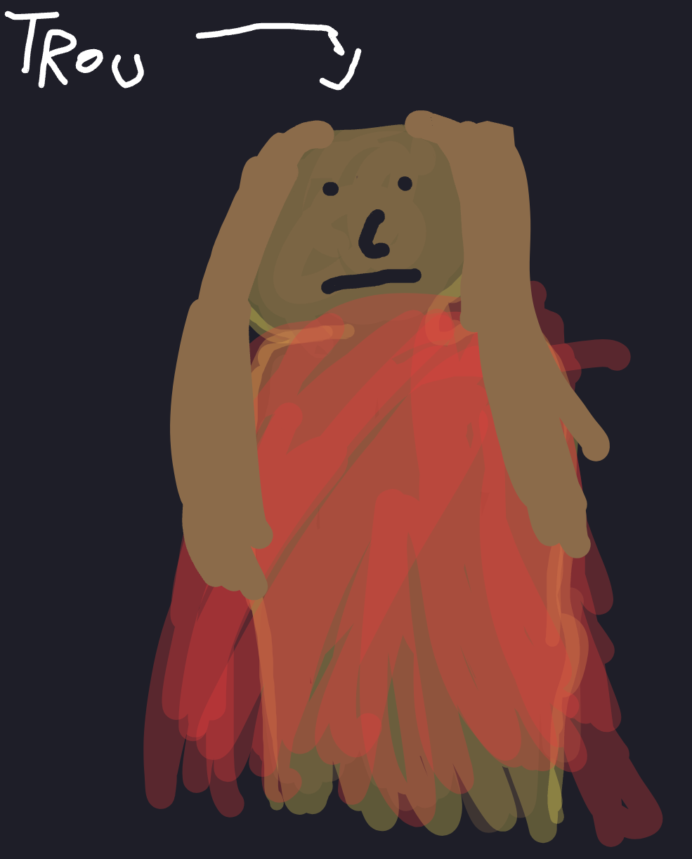 À la fois la pire et la meilleure — a one-shot sketch by Nnes on The Midnight Gallery daily drawing app.