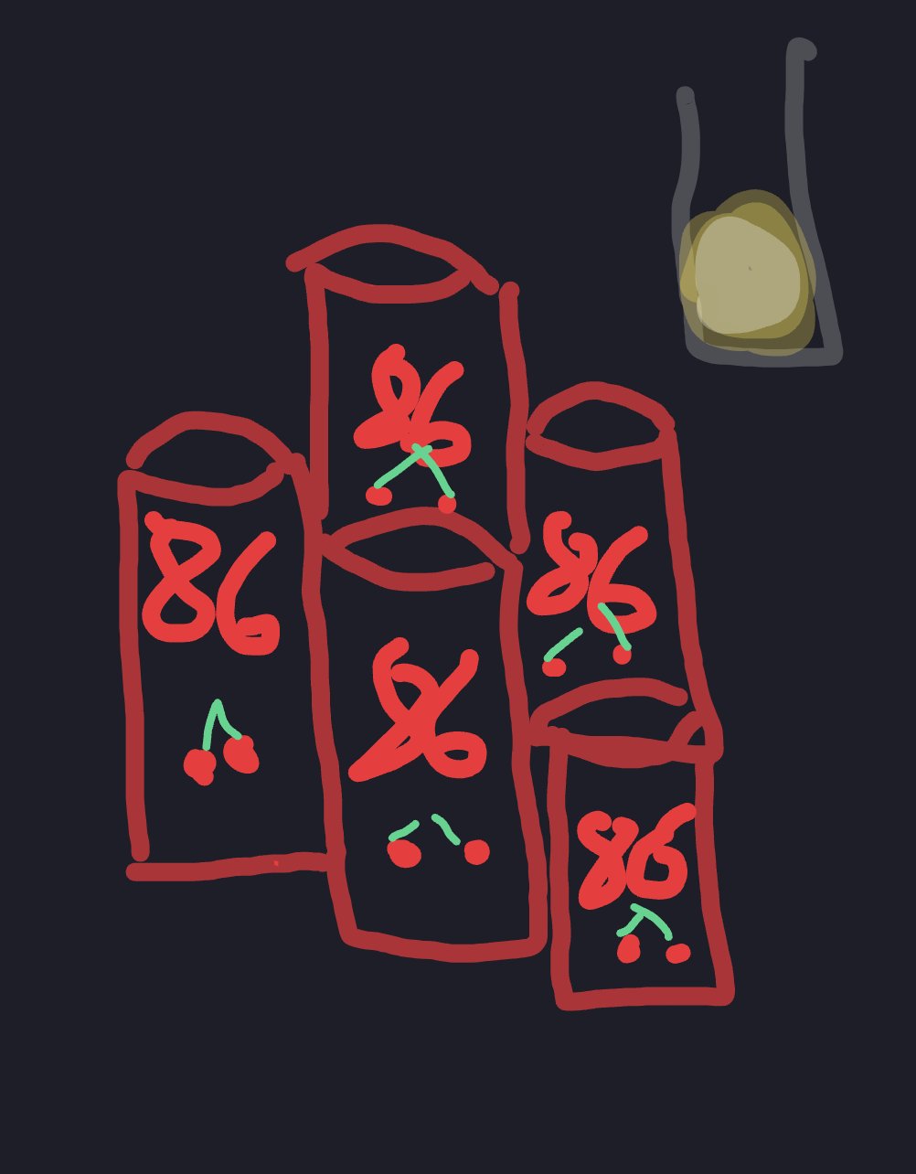 Cinq 8.6 cherry et un ricard — a one-shot sketch by Nnes on The Midnight Gallery daily drawing app.
