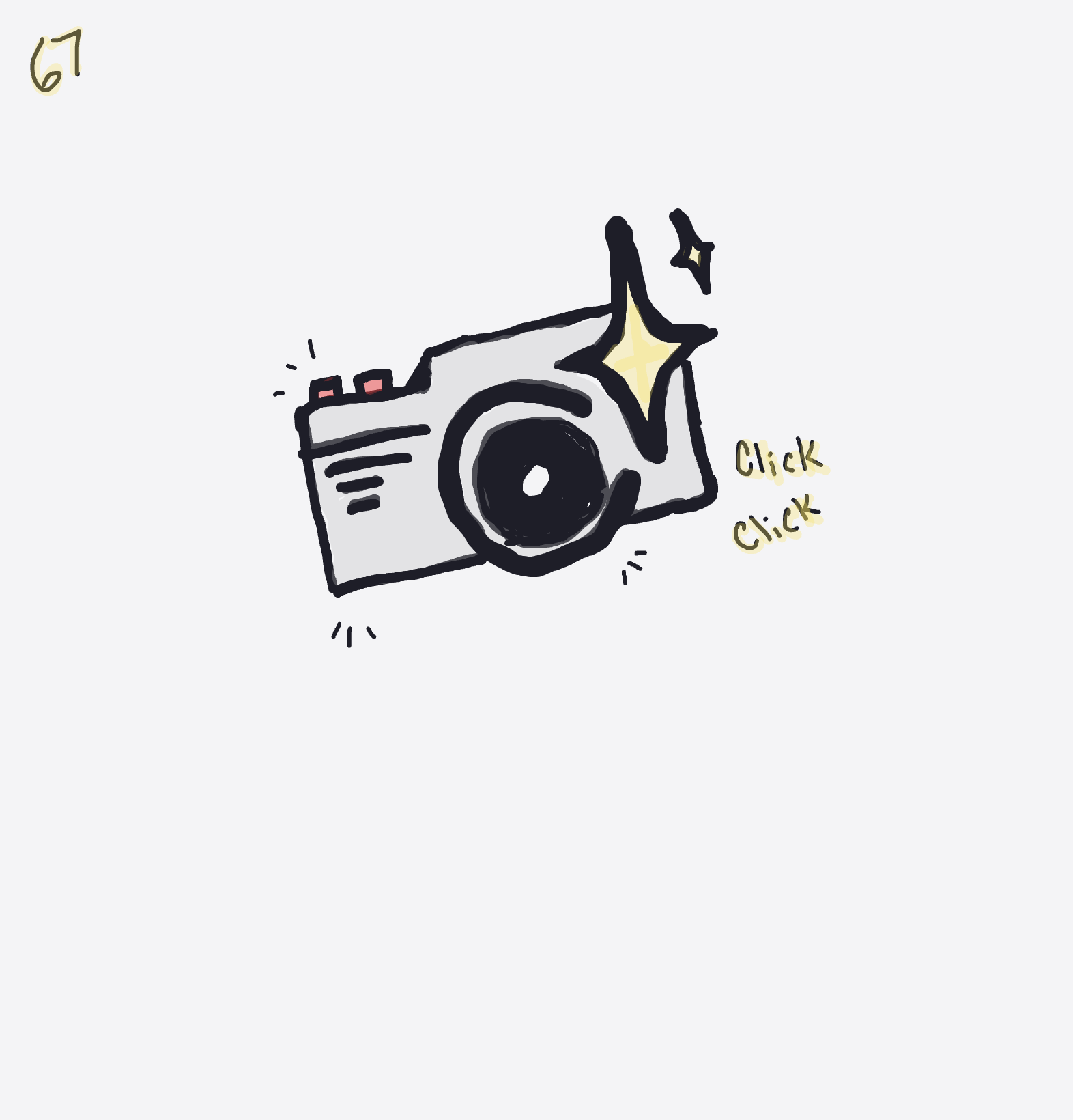 #hobbymaxxing — a one-shot sketch by starstruck on The Midnight Gallery daily drawing app.