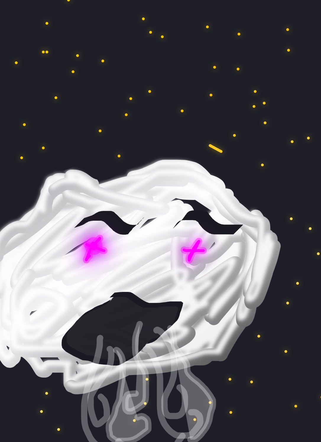 Moonman — a one-shot sketch by The Creator on The Midnight Gallery daily drawing app.