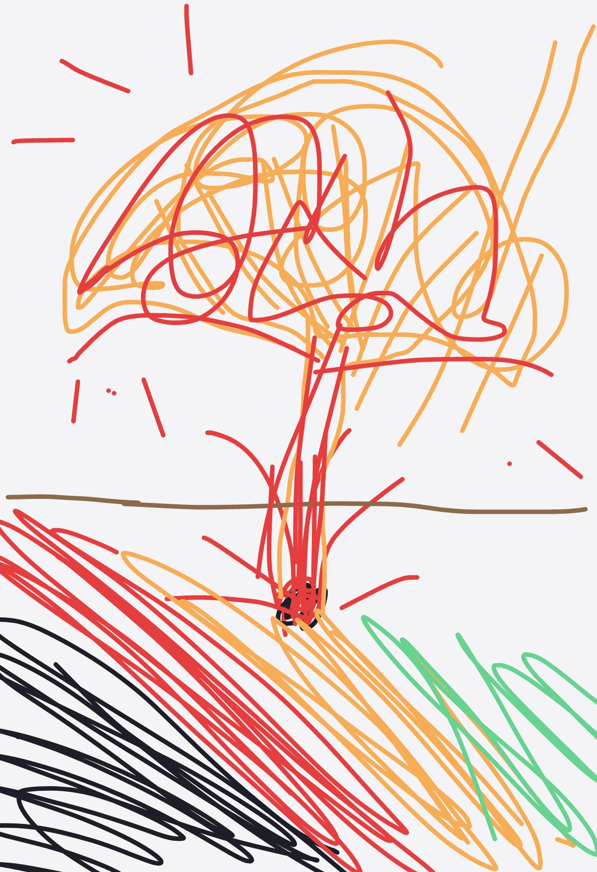 My Atomic bomb — a one-shot sketch by anastasiika on The Midnight Gallery daily drawing app.