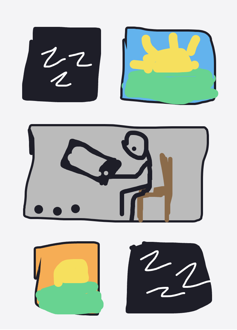 My Bande déssinée de ma vie — a one-shot sketch by monade on The Midnight Gallery daily drawing app.