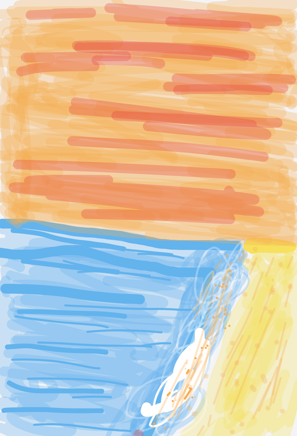 My Beach or mountain — a one-shot sketch by Ztuck0 on The Midnight Gallery daily drawing app.