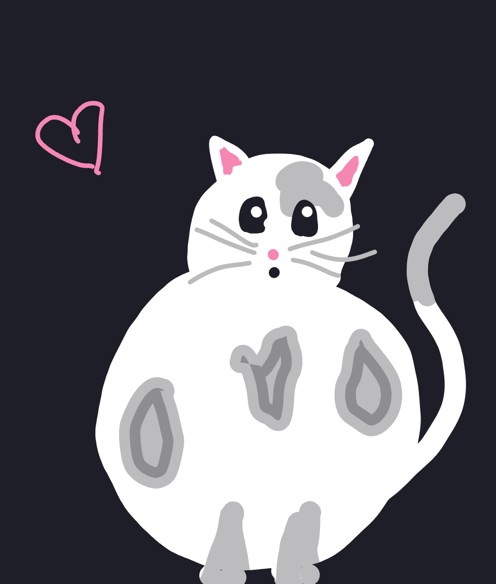 My Big cat — a one-shot sketch by Mmmmmmm on The Midnight Gallery daily drawing app.