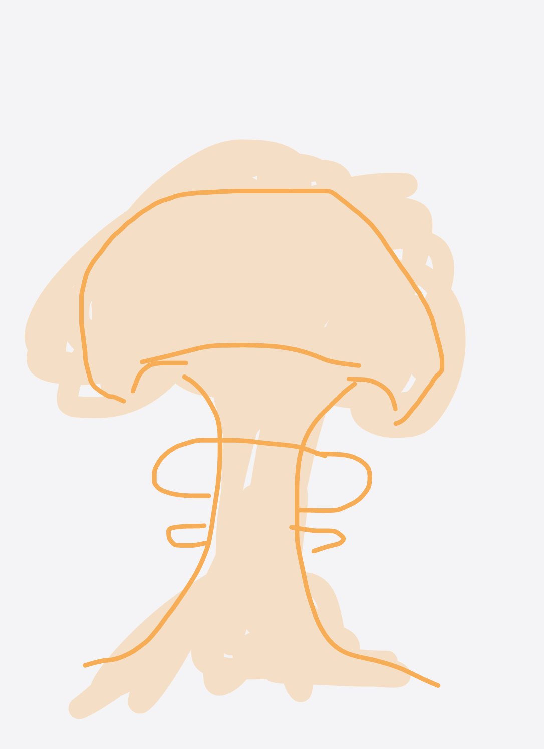 My Bombe atomique — a one-shot sketch by Snek on The Midnight Gallery daily drawing app.