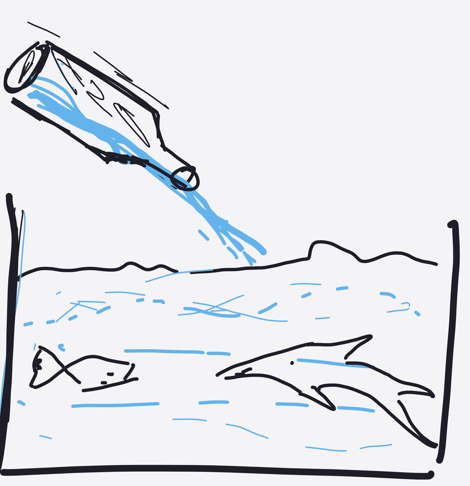 My Bottle of water — a one-shot sketch by Icementhol on The Midnight Gallery daily drawing app.