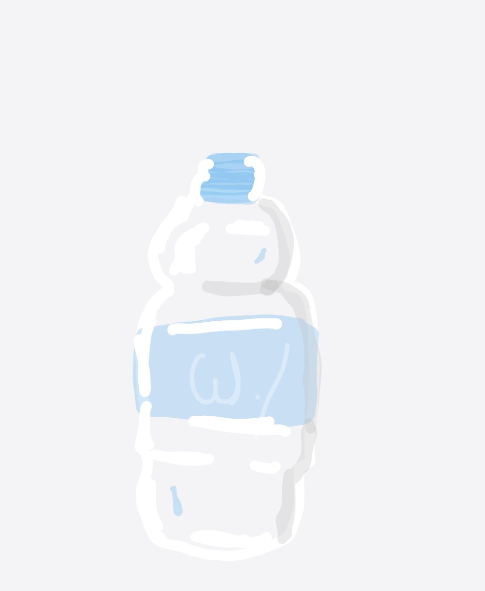 My Bottle of water — a one-shot sketch by Mmmmmmm on The Midnight Gallery daily drawing app.