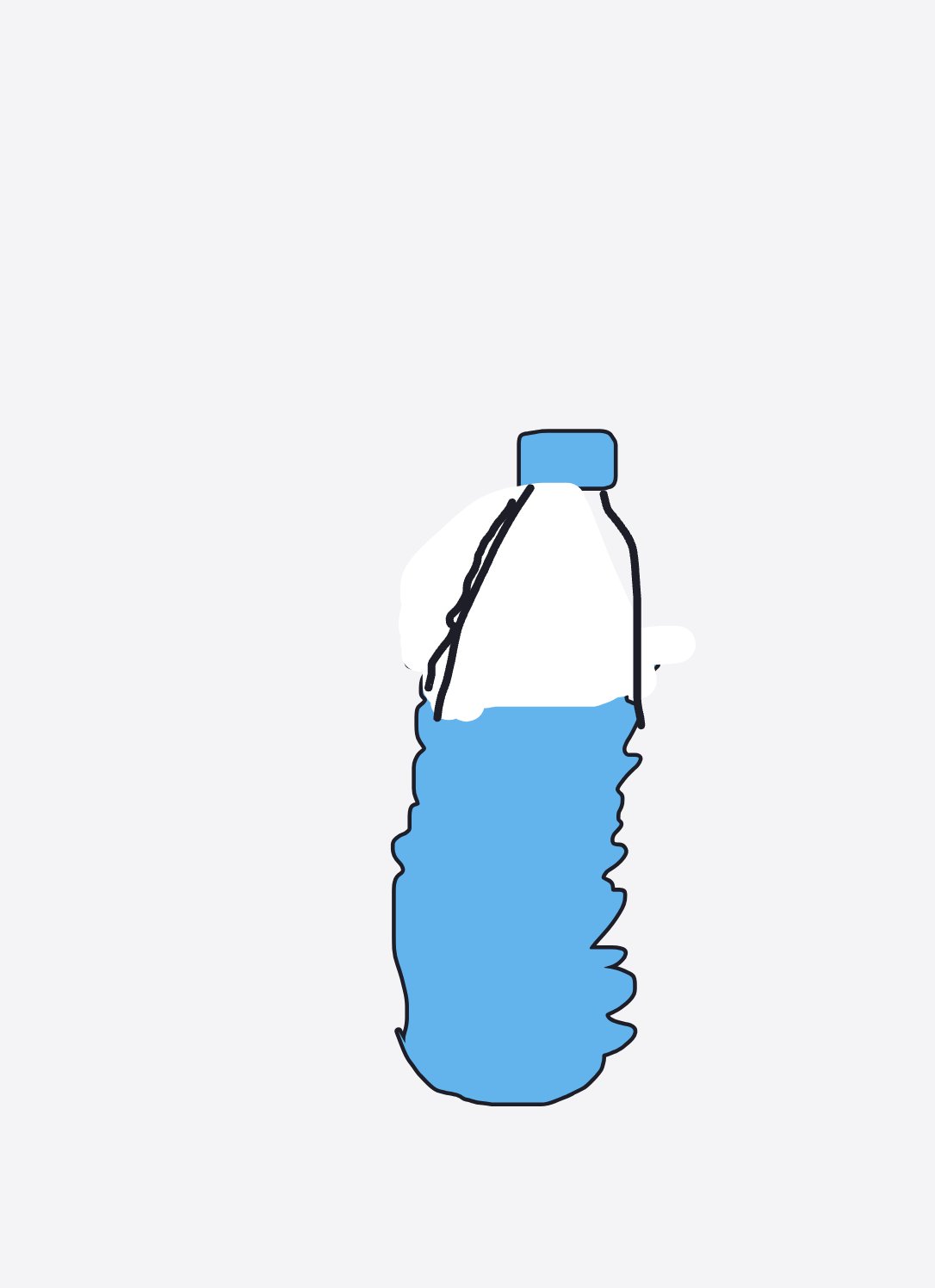 My Bouteille d’eau — a one-shot sketch by Snek on The Midnight Gallery daily drawing app.