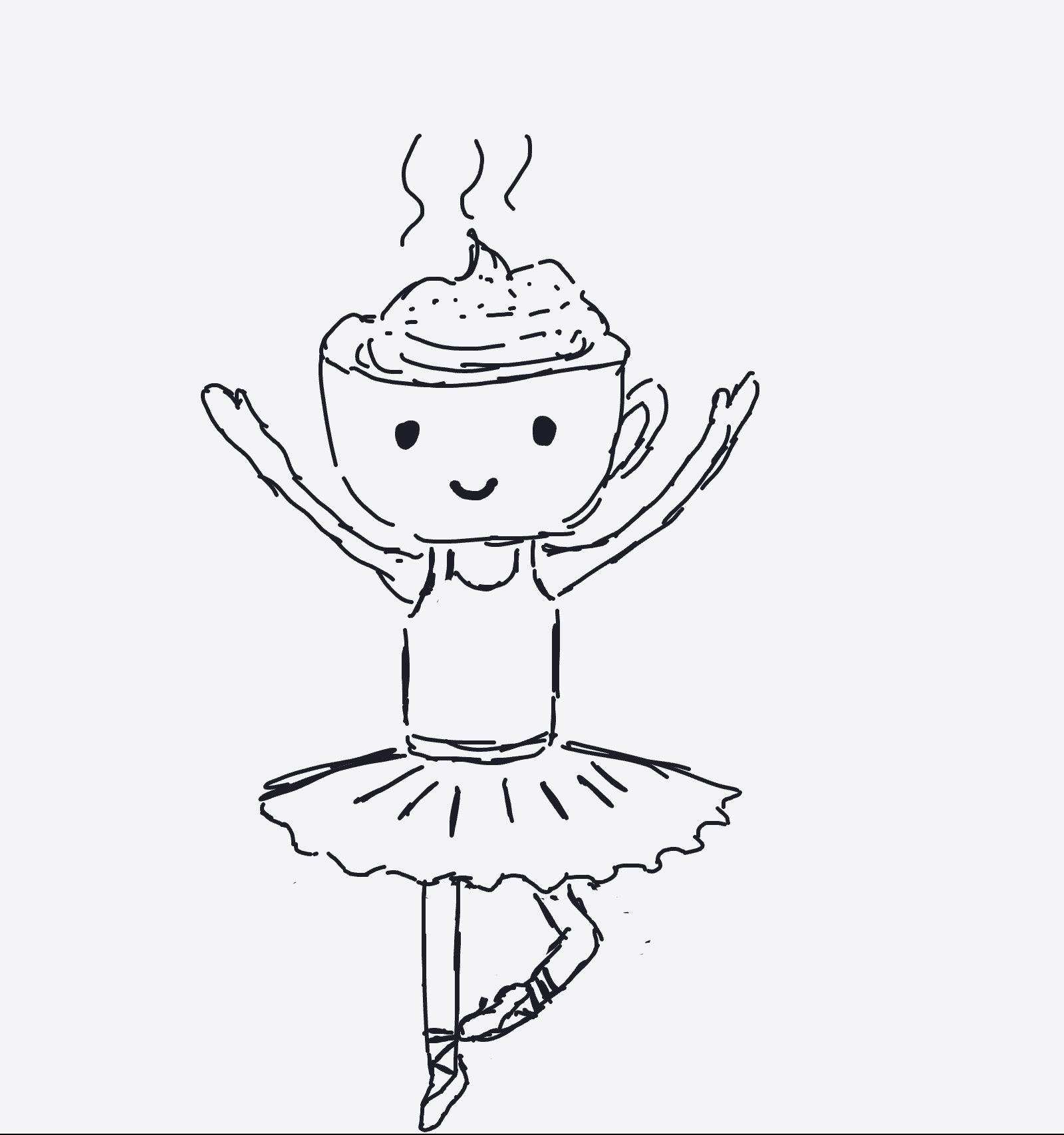 My Brainrot — a one-shot sketch by Mizzie on The Midnight Gallery daily drawing app.