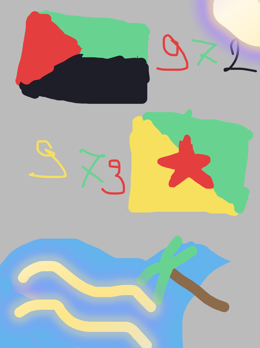 My Ça vient d’où ? Guyane Martinique 🇲🇶🇬🇫 — a one-shot sketch by Cerise971 on The Midnight Gallery daily drawing app.