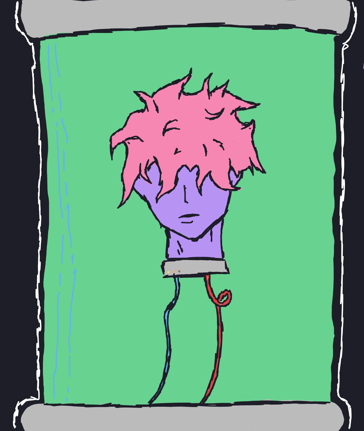 My Ce qu’il y a dans la Zone 51 — a one-shot sketch by PinkMasaiLion2956 on The Midnight Gallery daily drawing app.