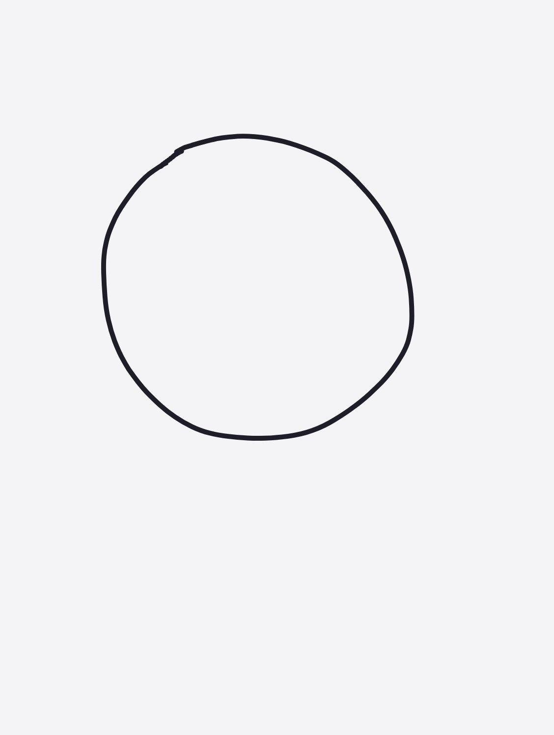 My Cercle parfait — a one-shot sketch by daisyxcore on The Midnight Gallery daily drawing app.
