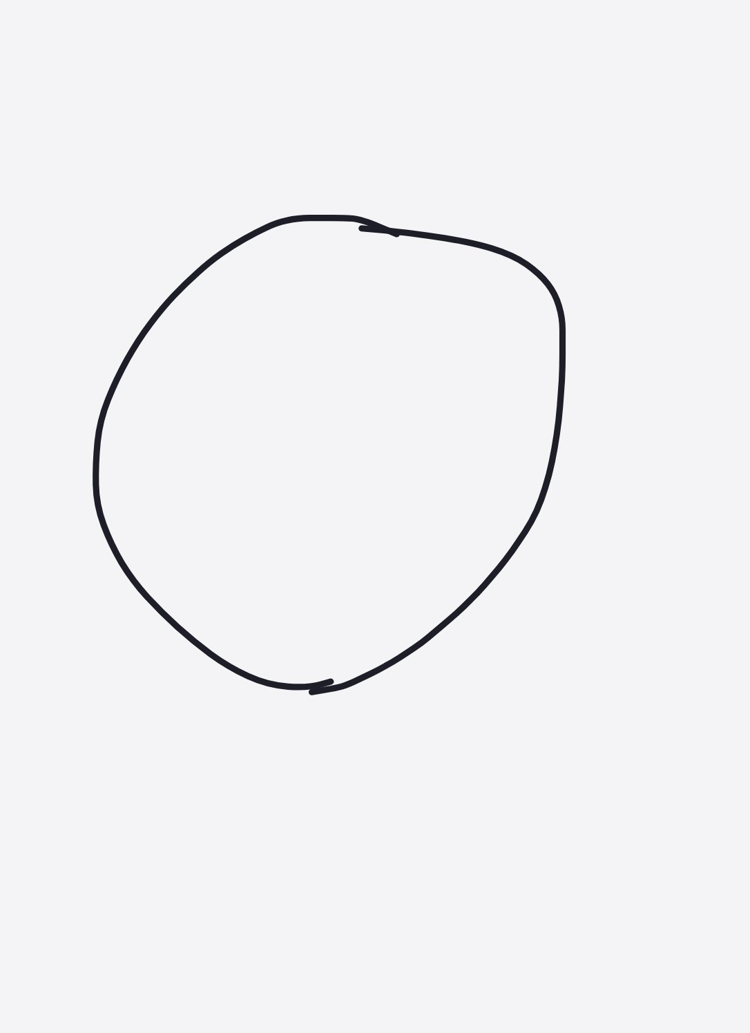 My Cercle parfait — a one-shot sketch by Snek on The Midnight Gallery daily drawing app.