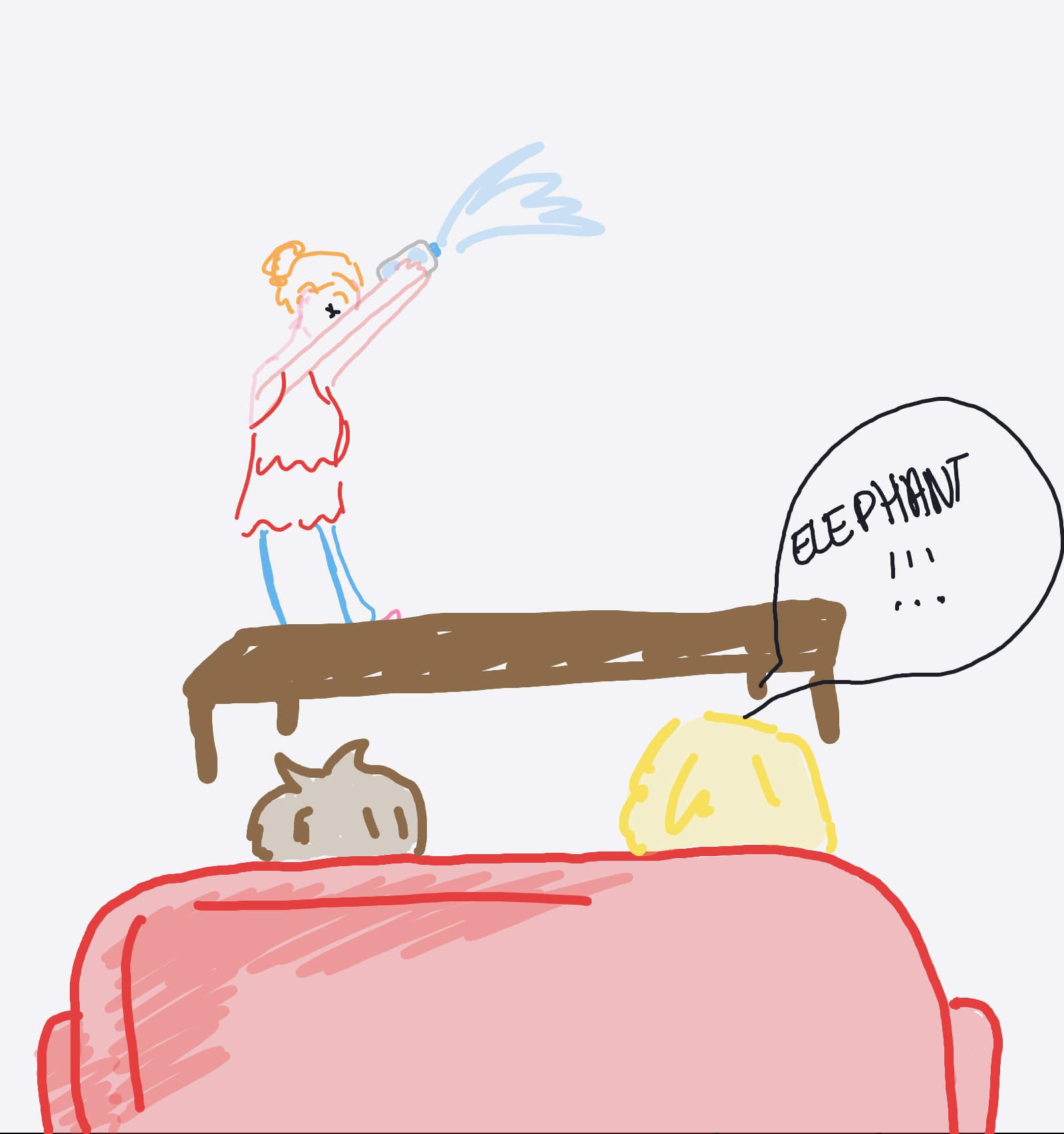 My Charade — a one-shot sketch by Palomino on The Midnight Gallery daily drawing app.