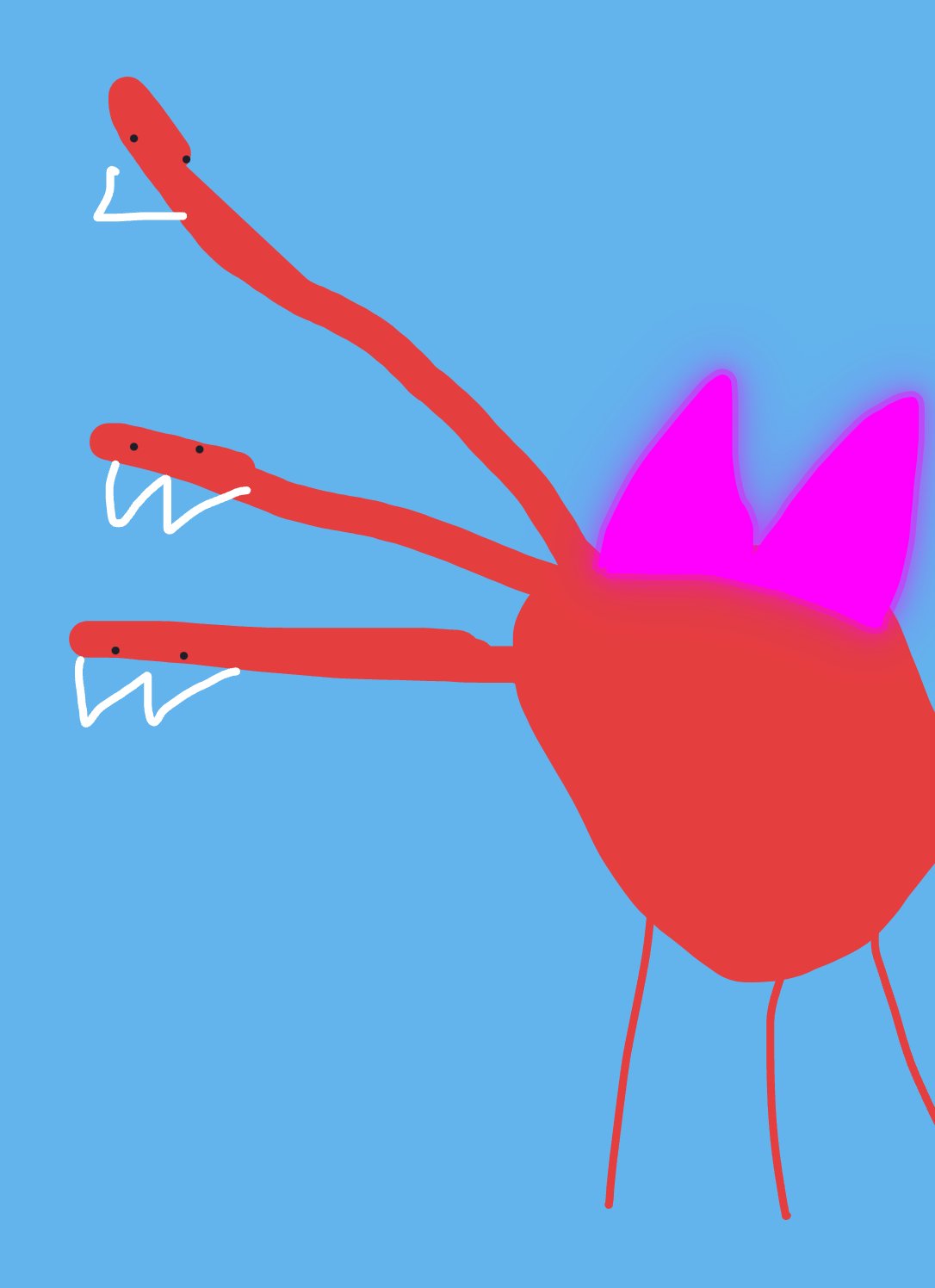 My Créature fantastique — a one-shot sketch by Cerise971 on The Midnight Gallery daily drawing app.