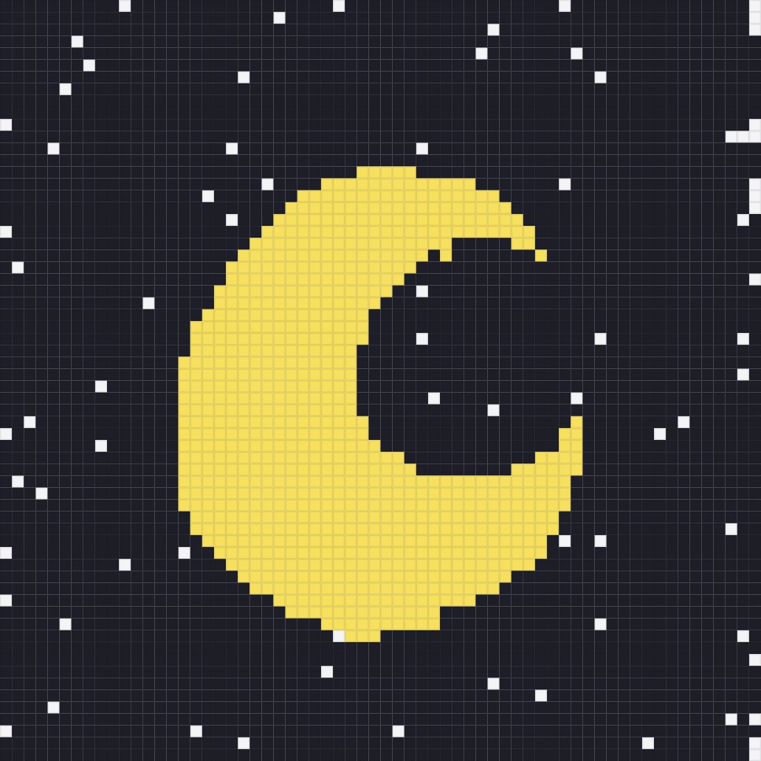 My Croissant de lune — a one-shot sketch by Ellemance on The Midnight Gallery daily drawing app.