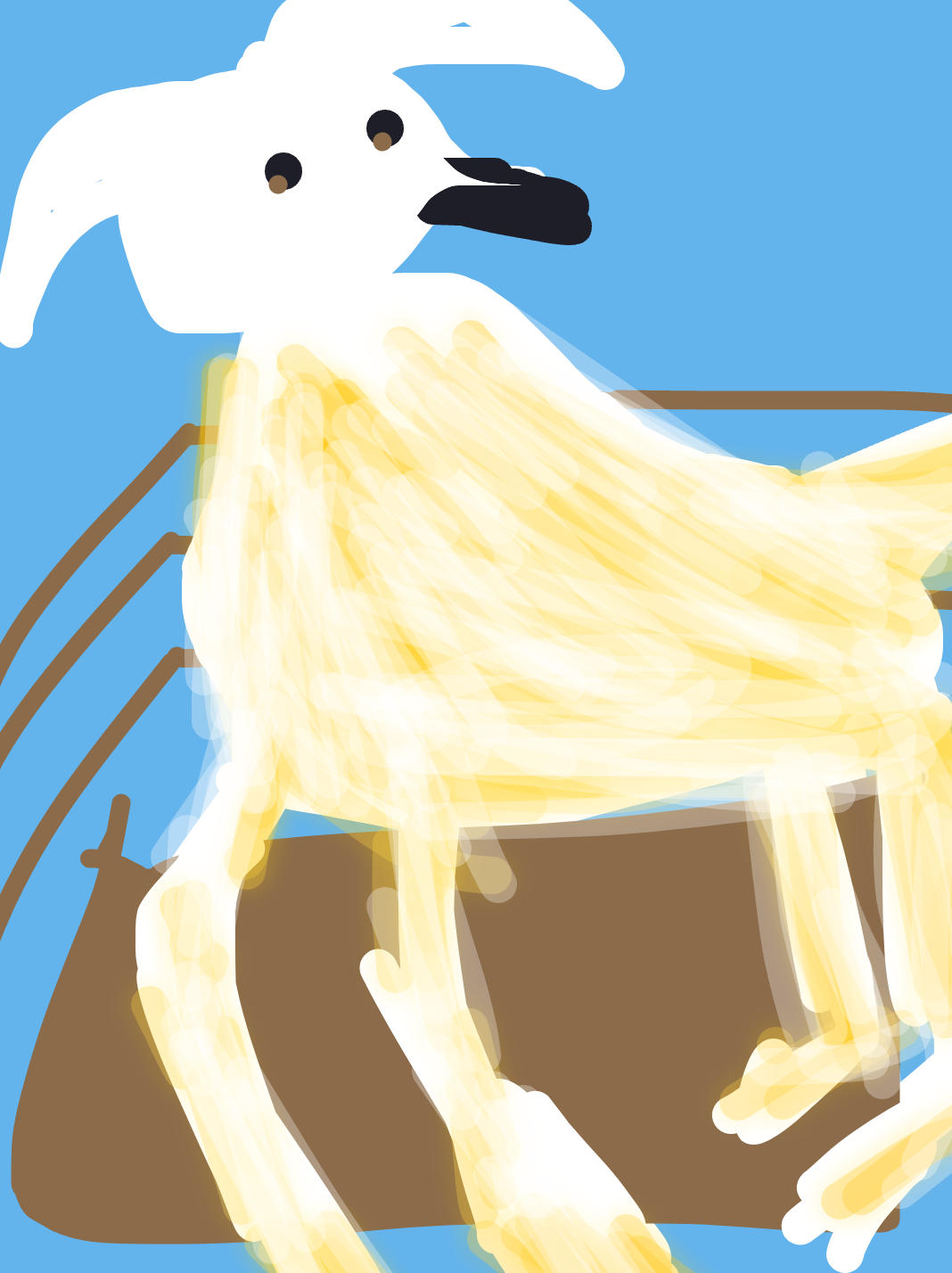 My dog — a one-shot sketch by The Creator on The Midnight Gallery daily drawing app.