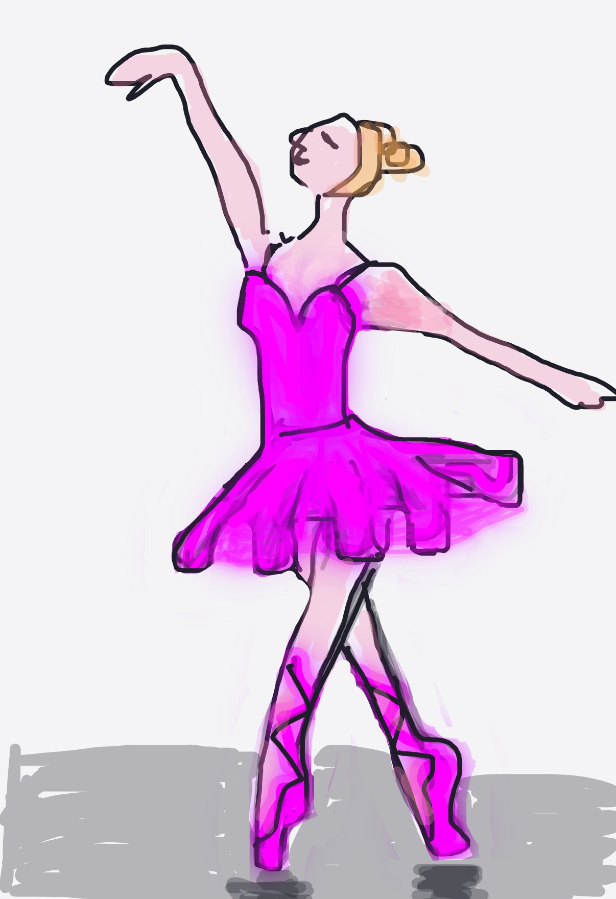 My Dynamic movement — a one-shot sketch by MadCreative on The Midnight Gallery daily drawing app.