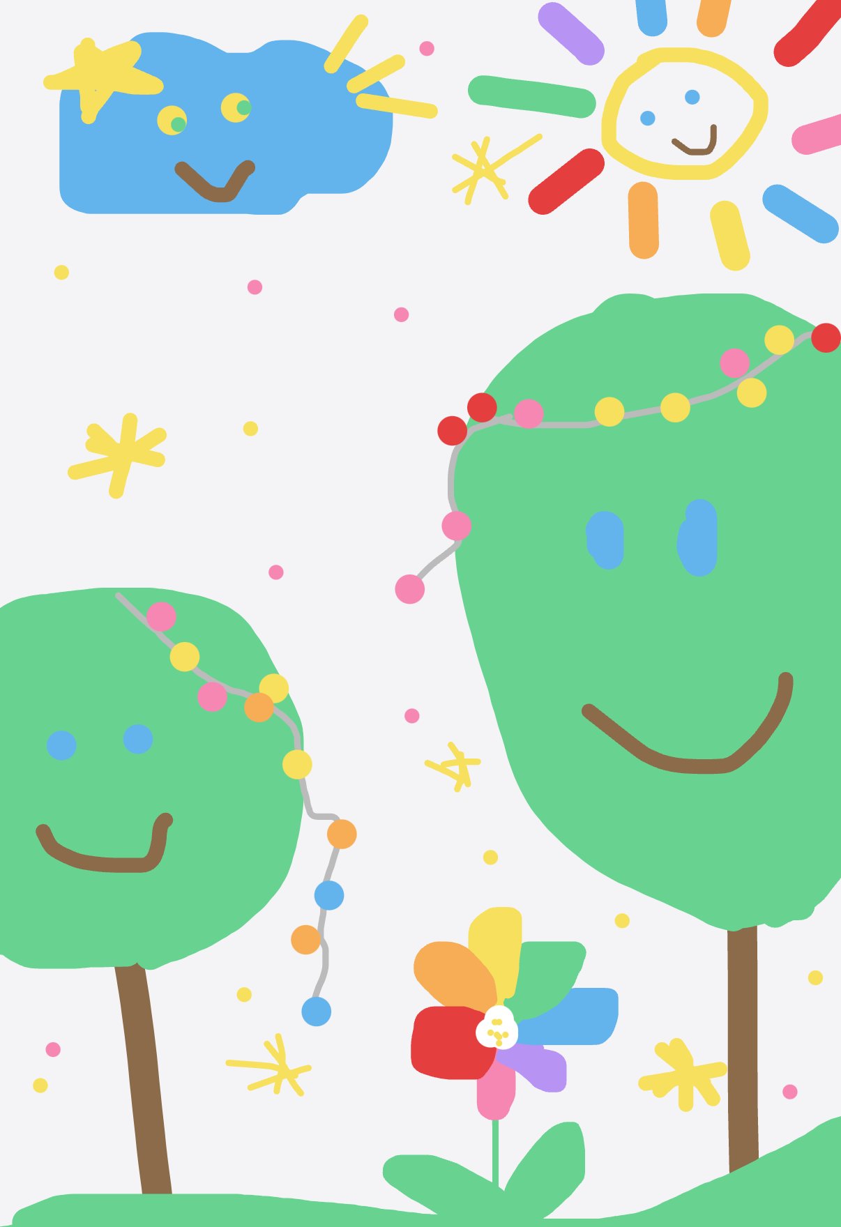 My Enchanted forest — a one-shot sketch by anastasiika on The Midnight Gallery daily drawing app.