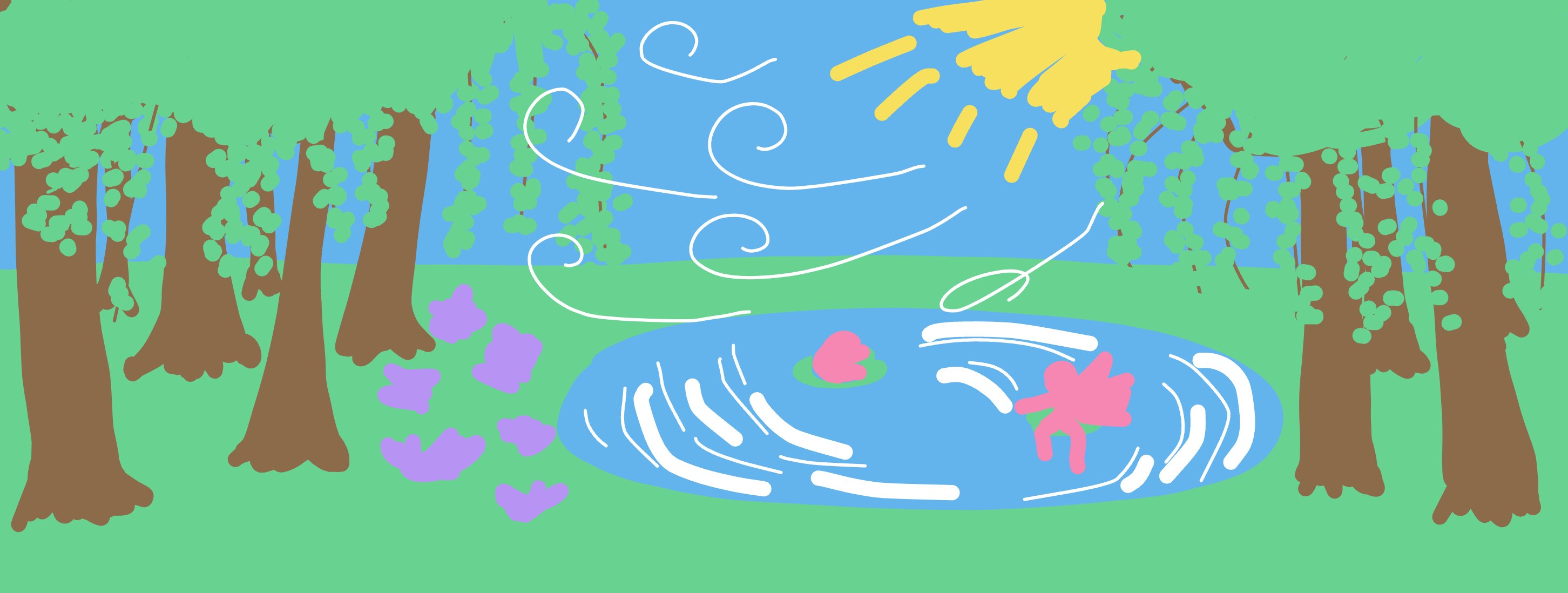My Enchanted Forest — a one-shot sketch by rdi on The Midnight Gallery daily drawing app.