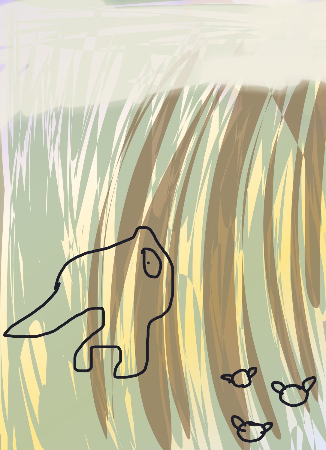 My Enchanted forest — a one-shot sketch by The Creator on The Midnight Gallery daily drawing app.