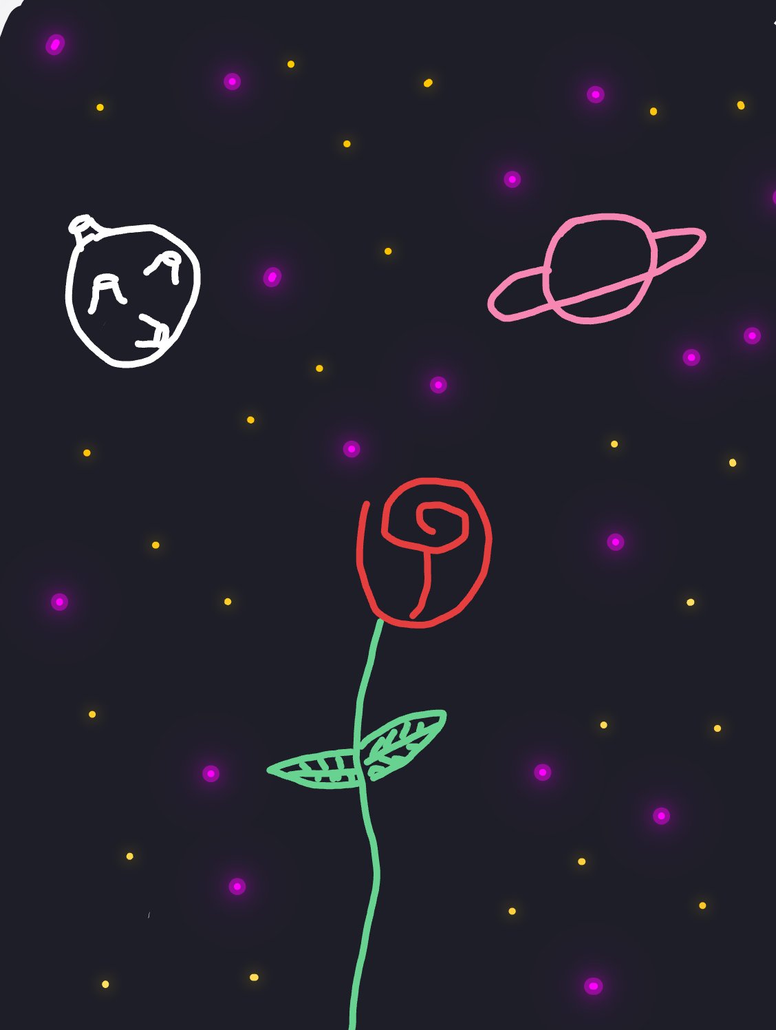 My Fleur de l’espace — a one-shot sketch by daisyxcore on The Midnight Gallery daily drawing app.