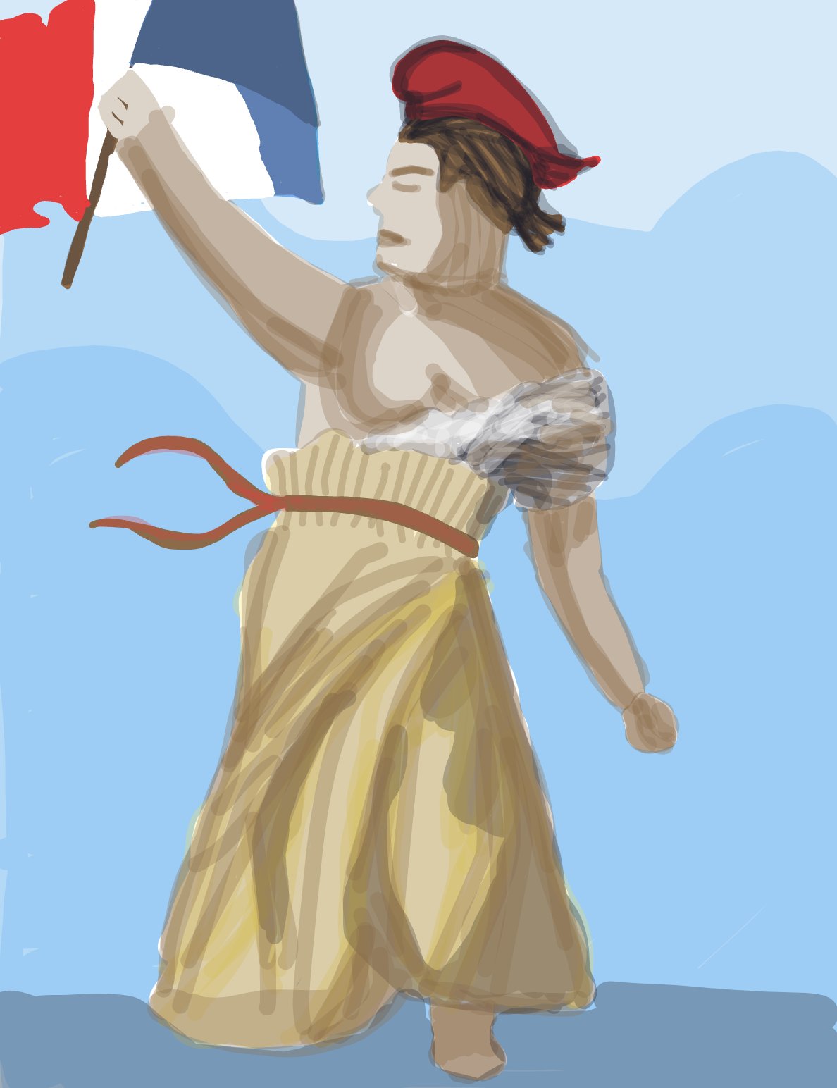 My France — a one-shot sketch by SilesianHorse on The Midnight Gallery daily drawing app.