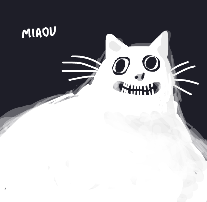 My Gros chat — a one-shot sketch by Glacial on The Midnight Gallery daily drawing app.