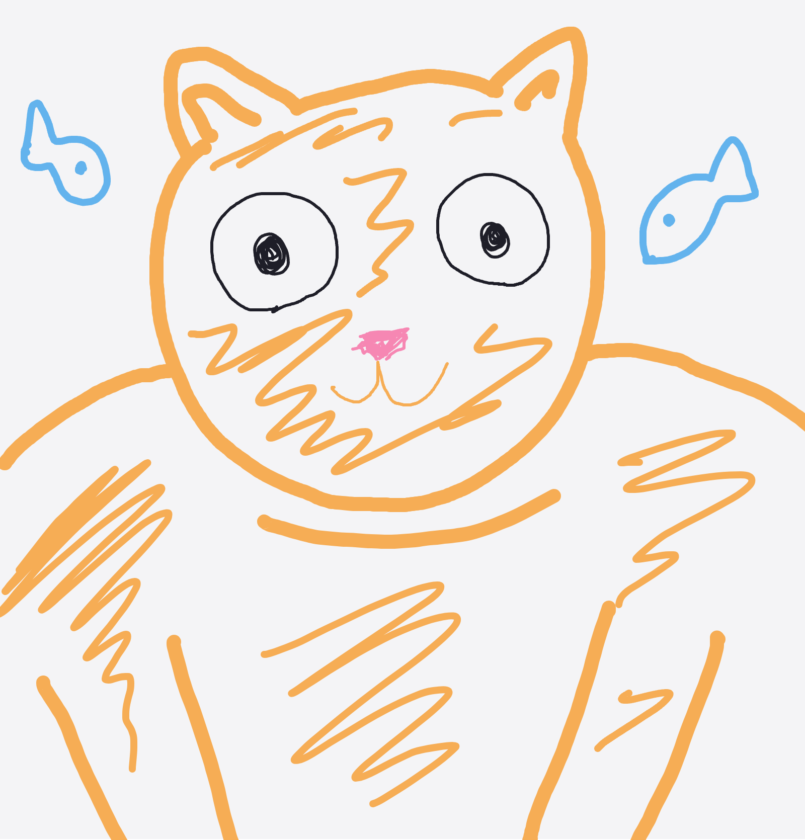 My Gros chat — a one-shot sketch by Palomino on The Midnight Gallery daily drawing app.
