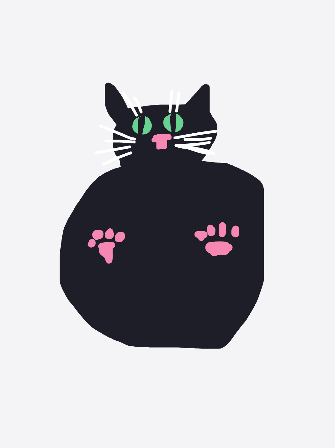 My Gros chat — a one-shot sketch by Snek on The Midnight Gallery daily drawing app.